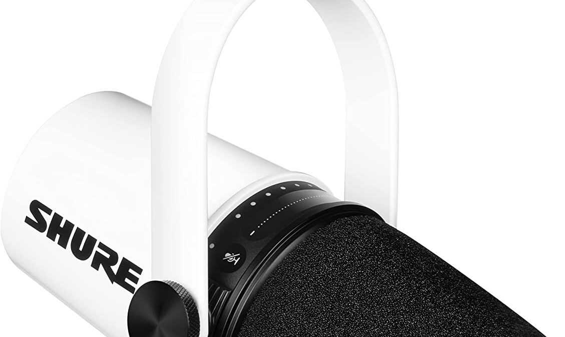 Shure MV7 Podcast Μικρόφωνο – Limited Edition White Noir